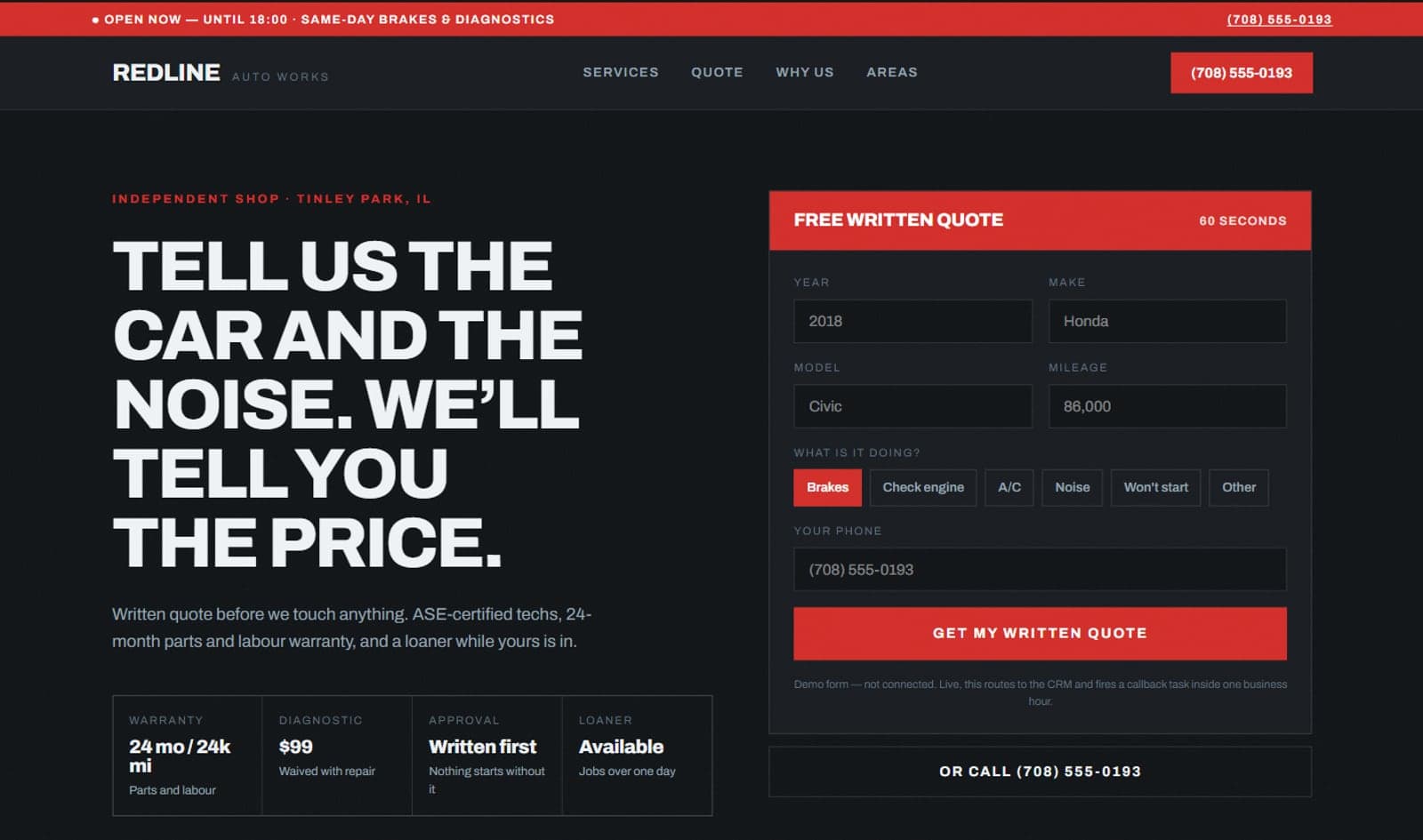 Redline Auto Works — concept build